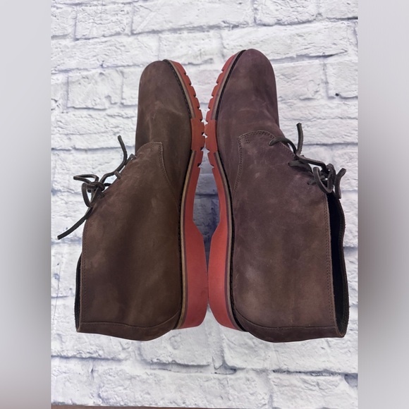 Cole Haan men’s’ sz 13 M suede/leather Chukkas; brown with eraser color soles. - Picture 2 of 6
